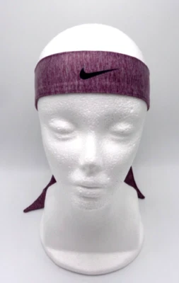 Nike Skinny Dri-Fit Head Tie Dark Team Red Heather/Black Adult Unisex - Image 1 of 4