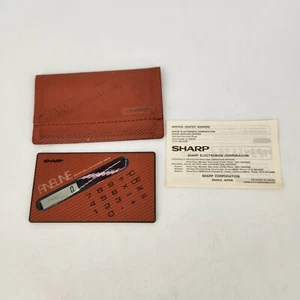 Sharp WN-20 FINELINE Solar Cell Calculator With Case and Manual - Picture 1 of 8