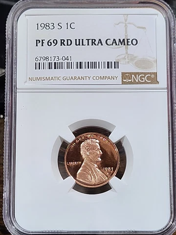 1983 S Lincoln 1c, NGC Certified PF 69 UCAM RD, 041 Cover