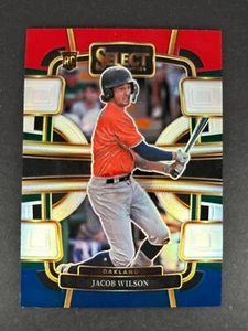 2024 Panini Select - Jacob Wilson #11 - Red Blue Prizm - A's - Bild 1 von 2