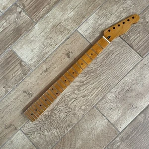 Roasted Maple Tele TL Telecaster Guitar Neck 22 fret Nitro Satin for Fender Part - Bild 1 von 8