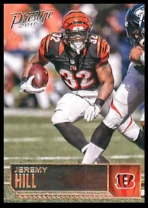 2016 Panini Prestige - JEREMY HILL #40 - CINCINNATI BENGALS 🏈 - Picture 1 of 1