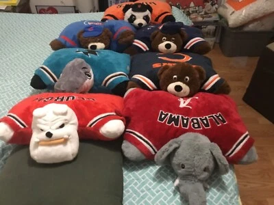 PILLOW PETS PILLOWS/GIANTS,SHARKS,PATRIOTS,BUCKEYES, C. TIDE $4.00 - Image 1 of 4