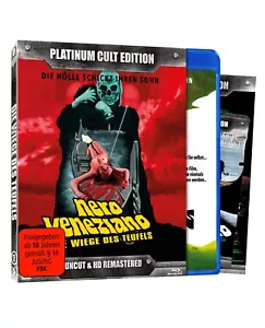 Nero Veneziano - Die Wiege des Teufels Platinum Cult edition 4-Disc Blu Ray OVP - Foto 1 di 1