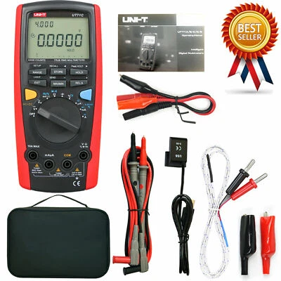 UNI-T UT71C True RMS DMM Digitalmultimeter AC / DC Volt Ampere Ohm Cap Temp Test - Bild 1 von 4