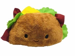 Taco Plush Dan Dee Collectors Choice Taco Piggy Bank Toy 2017 Embroidered Face - Picture 1 of 21