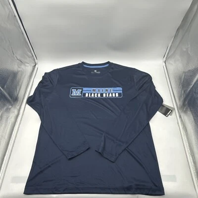 COLOSSEUM MAINE BLACK BEARS LONG SLEEVE T SHIRT MEN'S SIZE L - Image 1 of 4