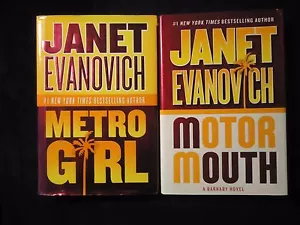 Lot of 2 Janet Evanovich HC/DJ Metro Girl Motor Mouth 1st Ed Alex and Hooker - Picture 1 of 2
