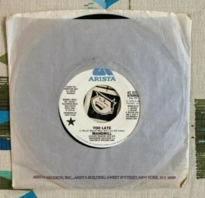 Mandrill 45 Too Late 1977 Soul Funk Mono Stereo Promo VG+ - Picture 1 of 2