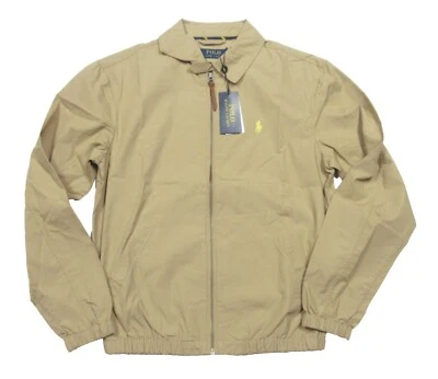 Chaqueta cortavientos Polo Ralph Lauren para hombre color caqui beige liso Bayport Foto 1 de 4