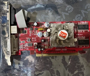 ATI Radeon X300SE HM 256MB DVI VGA S-Video PCI-E - Vintage Video Card - Zdjęcie 1 z 8