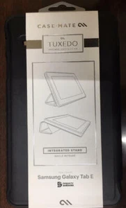 Funda integrada con soporte ESMOQUIN Samsung Galaxy Tab E Folio protección refinada negra - Imagen 1 de 3