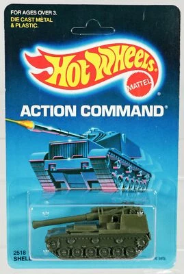Vintage Hot Wheels Shell Shocker Action Command Series - 2518 NRFP 1986 Olive - Image 1 of 4