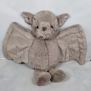 RARE Jellycat - Medium Bashful Bat - Soft Plush Toy 10" Grey Bat Retired HTF - Picture 1 of 8