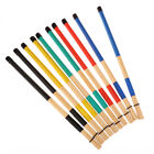 1Pair Bamboo Drumsticks Drum Sticks Percussion Drum Brushes Bundle With Handle h