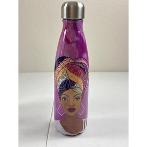 Stainless Steel Water Bottle "I Am Royal" African Queen Art Vacuum Insulated - Picture 1 of 6
