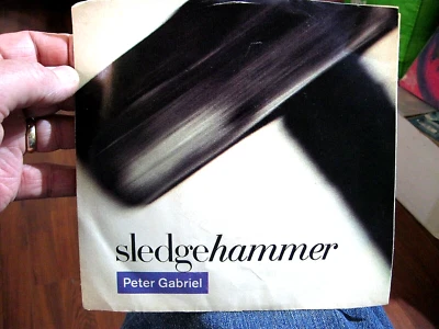 PETER GABRIEL SLEDGEHAMMER 45 RPM (1986) Geffen Records w/ Picture Sleeve NMINT - Image 1 of 2