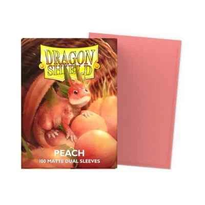 (100-Pack) Dragon Shield Standard Size DUAL MATTE Card Sleeves - PEACH PINK - Image 1 of 2
