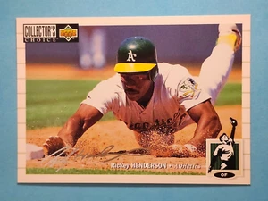 Collector's Choice Silver Signature Rickey Henderson Athletics #510 1994 ⚾ - Imagen 1 de 2