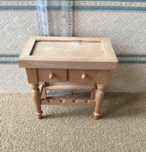Reutter Porzellan Wooden Kitchen Island/ Table & Wine Rack.. Missing Tiles - Picture 1 of 8