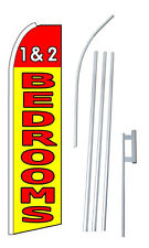 Complete 15' 1 & 2 Bedrooms  Kit Swooper Feather Flutter Banner Sign Flag