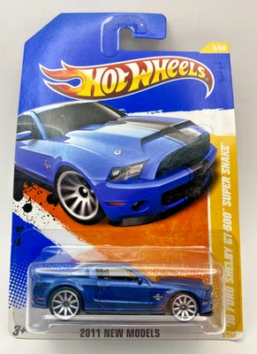 Hot Wheels 2011 New Models 3/50  '10 Ford Shelby GT-500 Super Snake #3/244 - Image 1 of 4