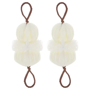  2 Stück Duschschwamm Körper Peeling Kugeln für und Bad Männer Peeling Pouf - Bild 1 von 11