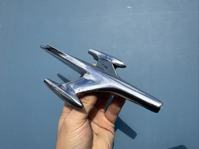 ✨ Granero Find ✨ OG 1957 Oldsmobile 88 98 Jet LH Guardabarros Ornamento 570461 Foto 1 de 4