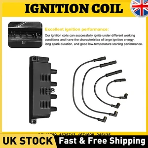 Ignition Coil Pack Fits For Fiat 500 Grande Punto Panda Ford Ka 1.2 1.4 55200112 - Picture 1 of 13