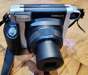 TESTED & WORKING! Fujifilm Instax Wide 300 Instant Film Camera - Black/Silver - Picture 1 of 10