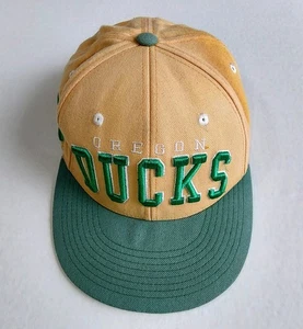 Vtg University Of Oregon Ducks Hat Snapback Yellow Green Zephyr Wool Blend - Picture 1 of 8