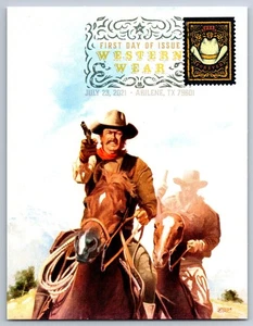 #5615 Cowboy Hat FDC Maxi Card w/DCP Cancel - Picture 1 of 2