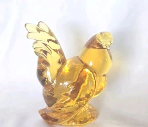 Sunshine Yellow Heisey by Imperial Glass Hen - Picture 1 of 5