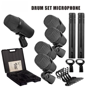 7 Pezzi Microfono Dinamico Cablato Alta Qualità Kick Bass,Strumento Tom/Rullante - Foto 1 di 25