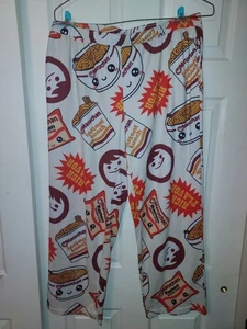 Maruchan Ramen Nudeln Damen Lounge Pyjamahose Größe Large weiß und mehrfarbig - Bild 1 von 6