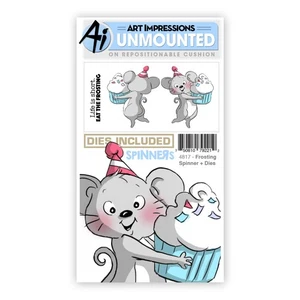 NEU - Art Impressions UNMONTIERTE Stempel ~ Zuckerguss Spinner und Stanzformen Set ~ 4817 - Bild 1 von 1