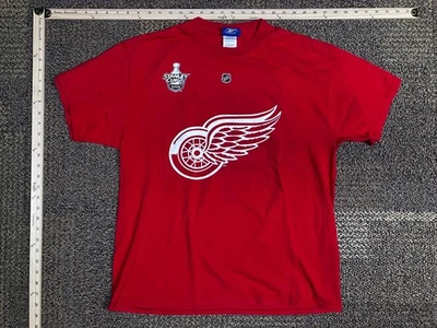 Camiseta roja Reebok Detroit Red Wings para hombre M Zetterberg 40 Stanley Cup 2008 Foto 1 de 4