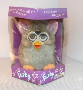 Erstausgabe Original 1998 Electronic Furby 70-800 Tiger Electronics grau weiß - Bild 1 von 11