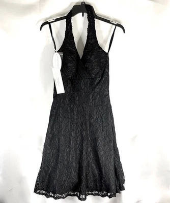 Vestido Disney Cuento de Hadas Alfred Angelo Dama de honor Cóctel Largo Talla 6-8 Negro NUEVO Foto 1 de 4