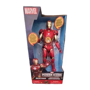 Disney Iron Man Marvel Power Icons Figur mit Sound Neu Originalverpackt - Bild 1 von 5