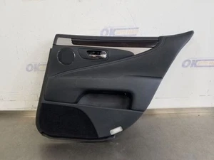 16 2016 LEXUS LS460 INTERIOR DOOR TRIM PANEL REAR RIGHT PASSENGER BLACK - Picture 1 of 12