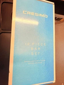 Cresimo 12-Piece Premium Cocktail Shaker Bar Set – Complete Stainless - Picture 1 of 3