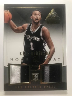 Kyle Anderson 2014-15 Paramount HOME & AWAY ROOKIE RC DUAL PATCH GOLD SPURS /25 - Image 1 of 2