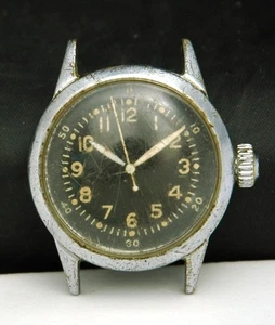 1940's WALTHAM Military Pilot WW2 Men's WATCH VTG 6/0 42 16J A-11 USA WAR LOT a - Picture 1 of 11