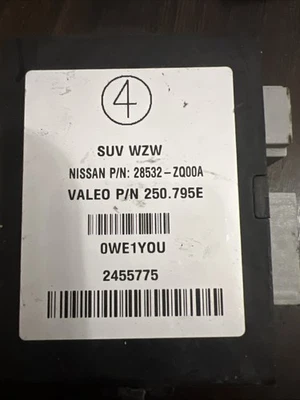Nissan Armada 2007 2015 asistencia al conductor sonda de ayuda de estacionamiento módulo de control inverso Foto 1 de 4