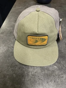 Fishpond Fliegenfischen Mütze Snapback Trucker Cap khaki grün Patch bestickt - Bild 1 von 7