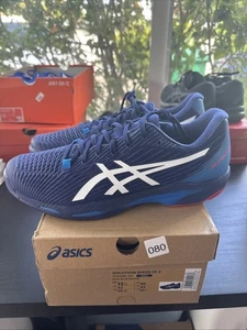 ASICS SOLUTION SPEED FF 2 Men’s Size 11.5 Dive Blue White Tennis Pickleball Shoe - Picture 1 of 10