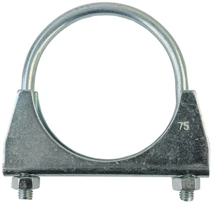 Fascette di scarico 75 mm fascetta a staffa fascetta per tubo universale 2 pezzi - Foto 1 di 4