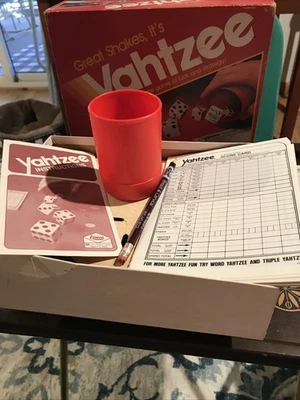 Vintage 1982 Milton Bradley Yahtzee Board Game ~ Complete!  With Instructions. - Image 1 of 4