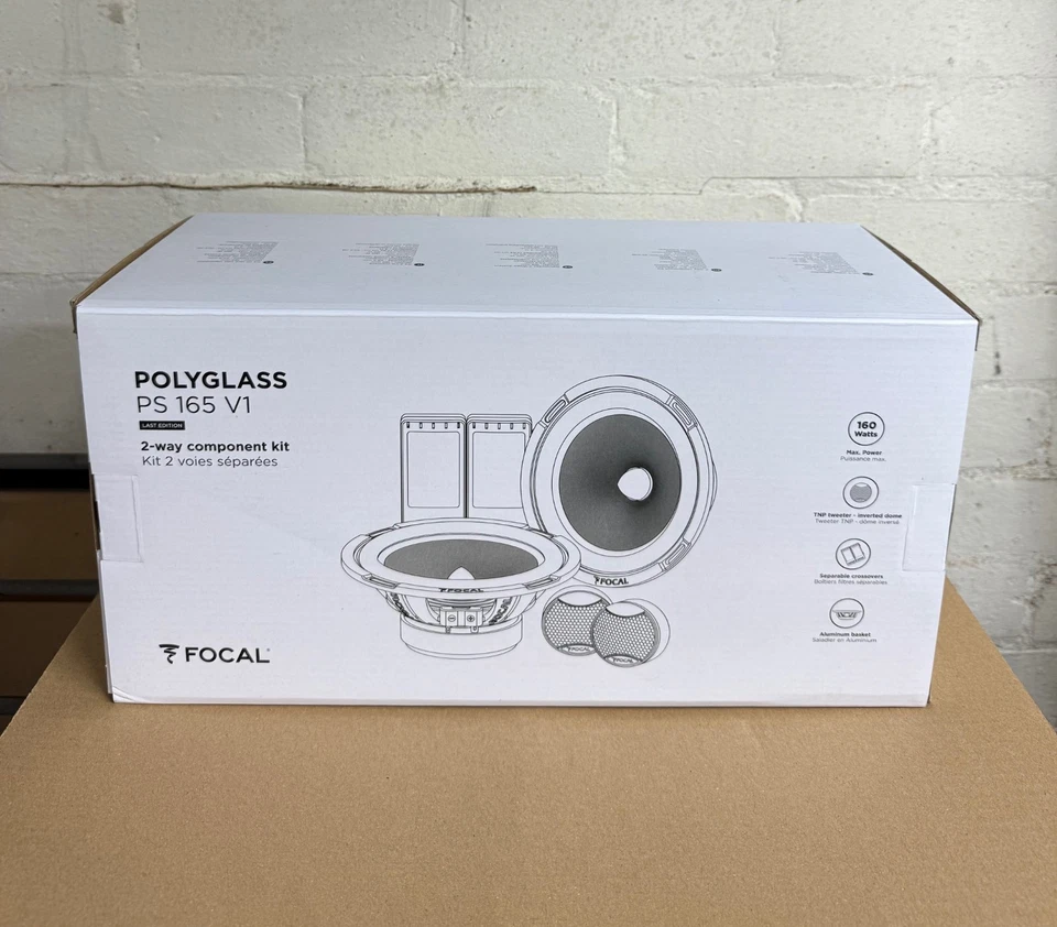 Focal PS165V1-LE - 17cm 6.5" 2-Way Car Component Speakers 320W Total Power